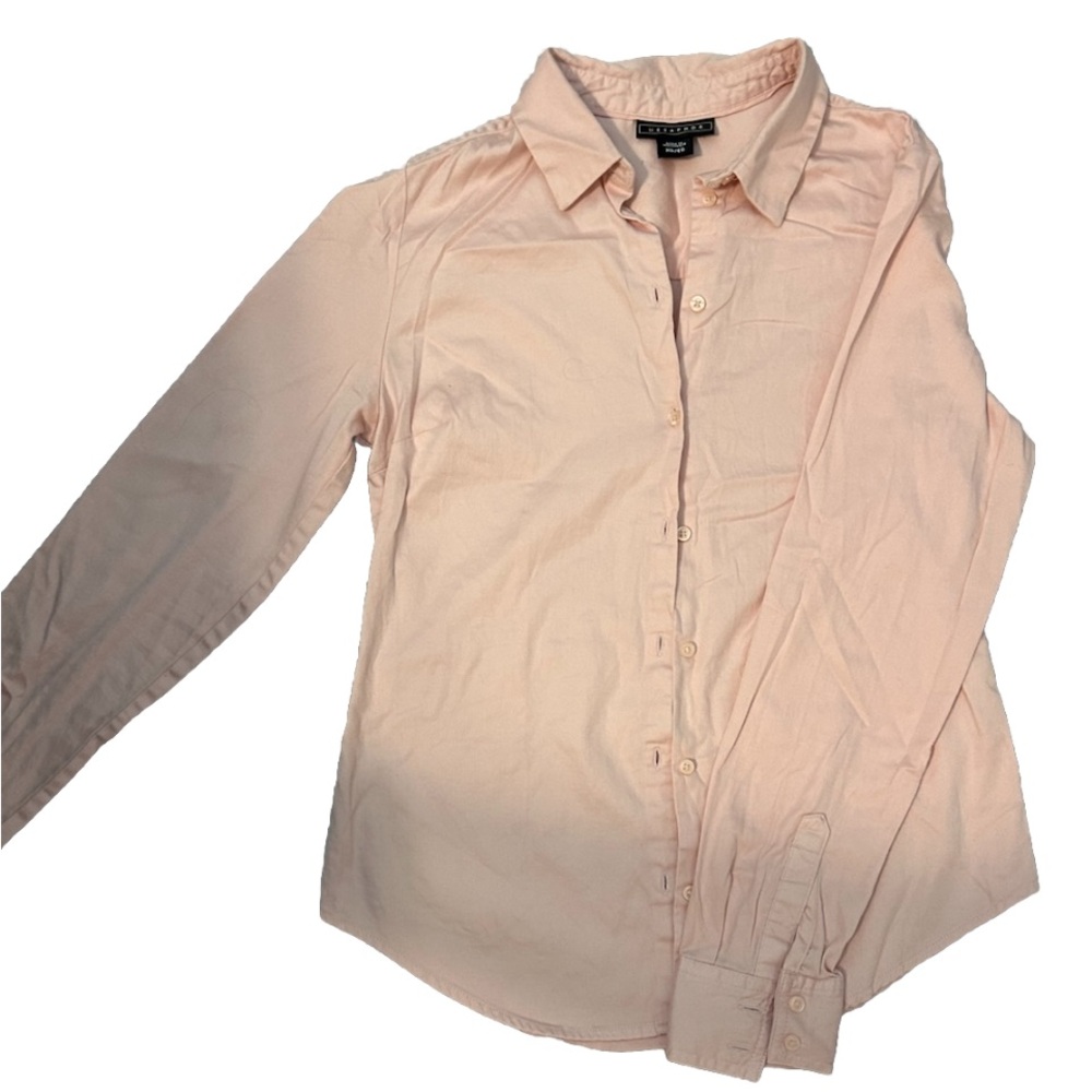 Women’s pink METAPHOR blouse button-down shirt size XS